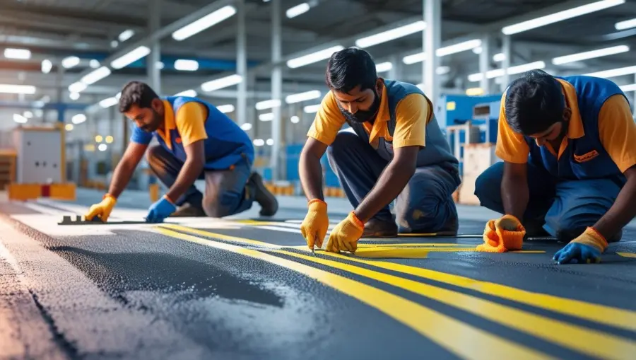 Cold curing road marking service in Gujarat